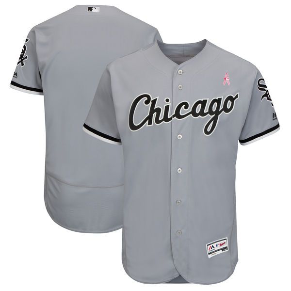 Men Chicago White Sox Blank Grey Mothers Edition MLB Jerseys